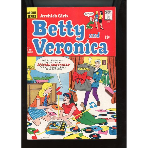 Archie's Girls Betty and Veronica #138 (Archie Comics, June 1967)