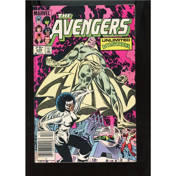 The Avengers #238 (Marvel Comics, Dec 1983) Unlimited Vision, Q*Bert Ad