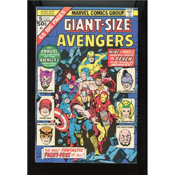 Giant-Size Avengers #5 (Marvel, 1975) Last Issue! Avengers vs Villains