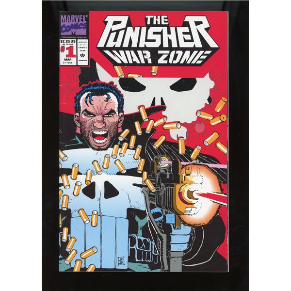 The Punisher War Zone #1 Marvel Comics March 1992 Die-Cut Cover Romita Jr.