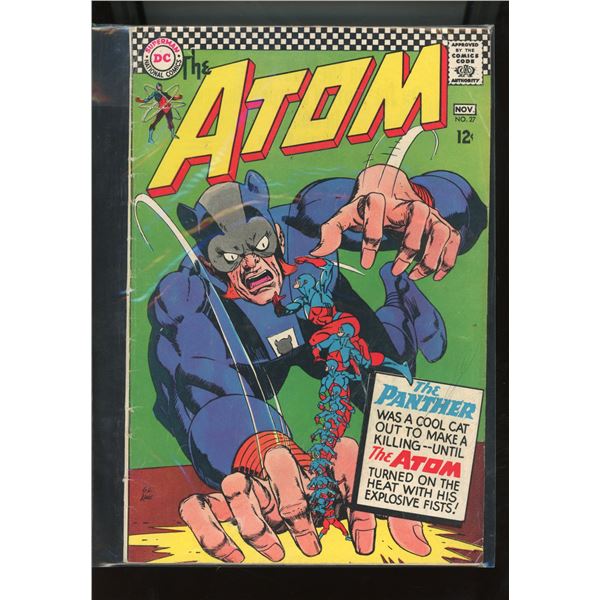 The Atom (DC, 1966) #27 - Panther Cover - Gil Kane Art