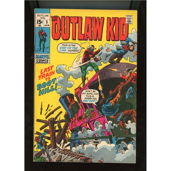 The Outlaw Kid #5 Marvel Comics Group April 1971 Bronze Age Western Comic