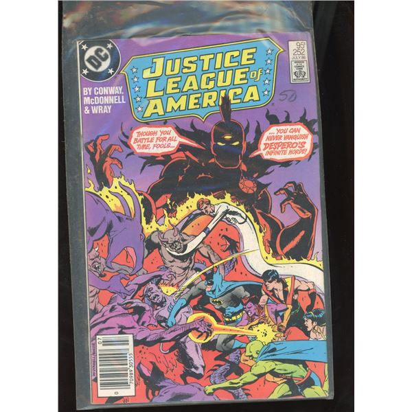 Justice League of America #252 (DC, 1986) 95Â¢ Canadian Price Variant