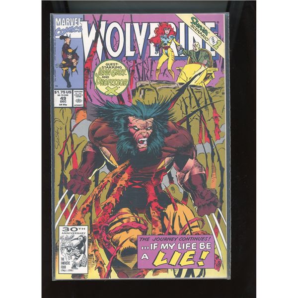 Wolverine #49 (Marvel Comics, Dec 1991) Jean Grey & Professor X