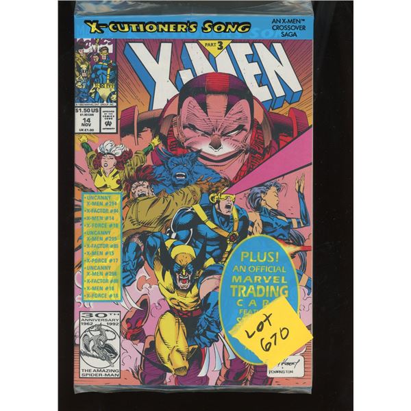 X-Men #14 (Nov 1992) X-Cutioner's Song Pt 3 Polybagged Comic w/ Card