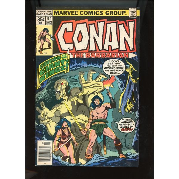Conan the Barbarian #90 (Marvel Comics Group, Sept 1978) Cavern Giant Kings