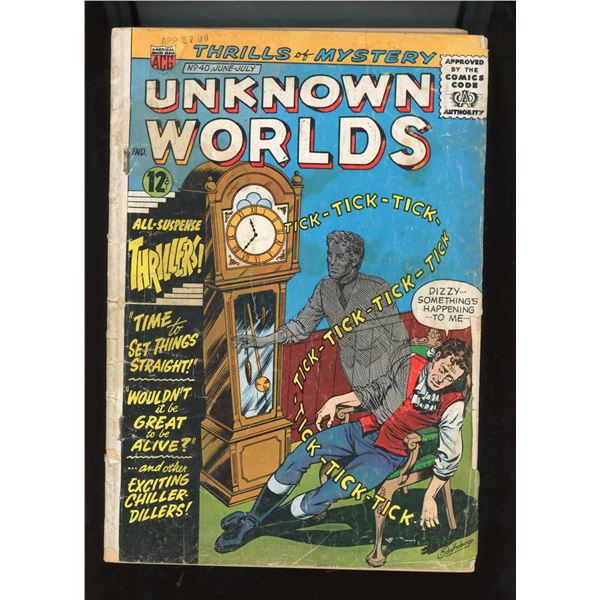 Unknown Worlds #40 (ACG, 1965) Kurt Schaffenberger Cover - Silver Age Comic