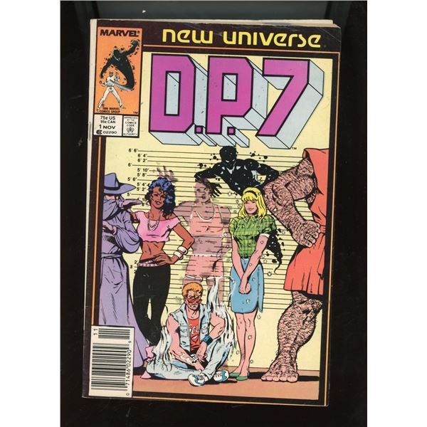 DP 7 #1 (Marvel Comics, 11/86) New Universe, 1st Team Appearance