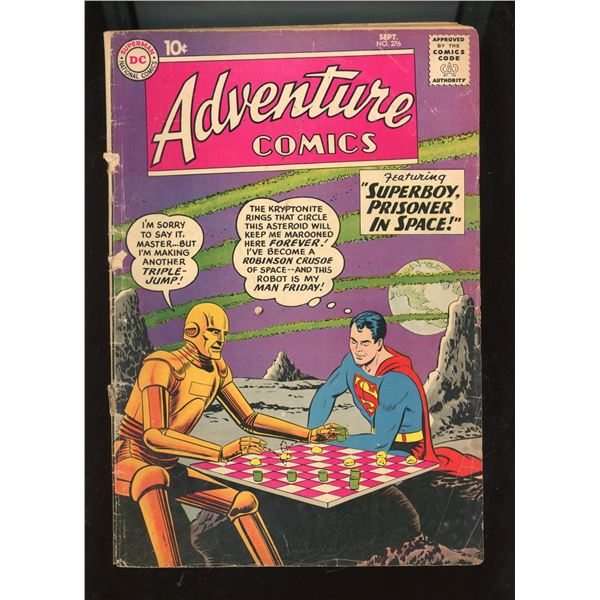 Adventure Comics #276 (DC, Sept 1960) - Superboy, Prisoner in Space!