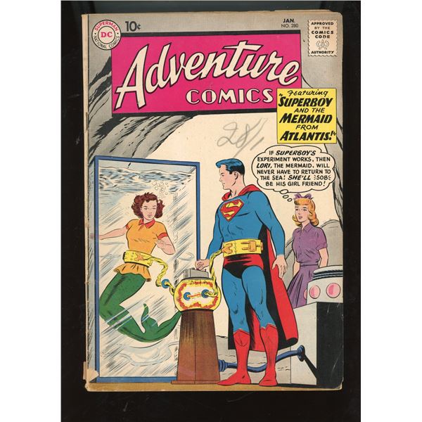 Adventure Comics #280 (DC, 1961) - Superboy and the Mermaid from Atlantis