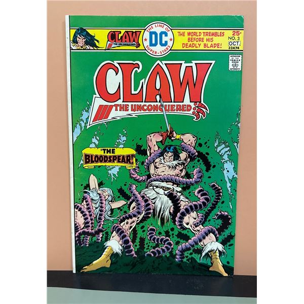 Claw the Unconquered #3 (DC, 1975) "The Bloodspear!" Bronze Age Comic