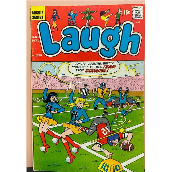 Archie Series Laugh #238 Comic Book (Jan 1971) Hot Wheels Ad