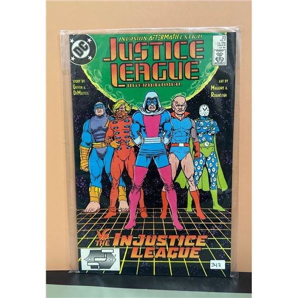 Justice League International #23 (DC Comics, 1989) vs The Injustice League