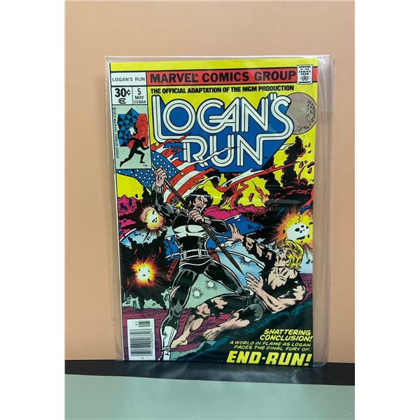 Logan's Run #5 (Marvel, 1977) Official MGM Movie Adaptation Comic