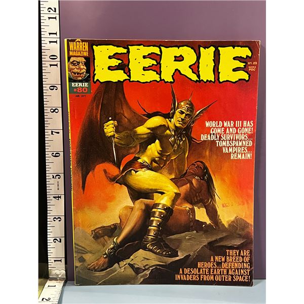 Eerie Magazine #80 (Jan 1977) Warren Publishing, Ken Kelly Cover