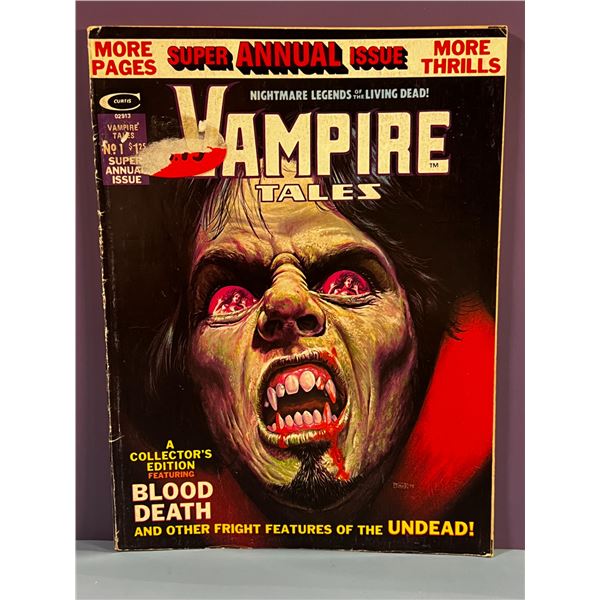 Vampire Tales Super Annual #1 Curtis/Marvel Summer 1975 Morbius Satana