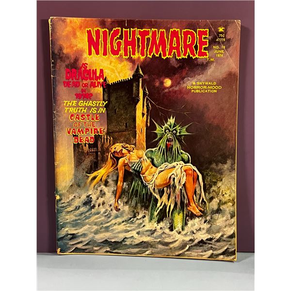 NIGHTMARE Magazine #19 June 1974 Skywald Horror Dracula Cover