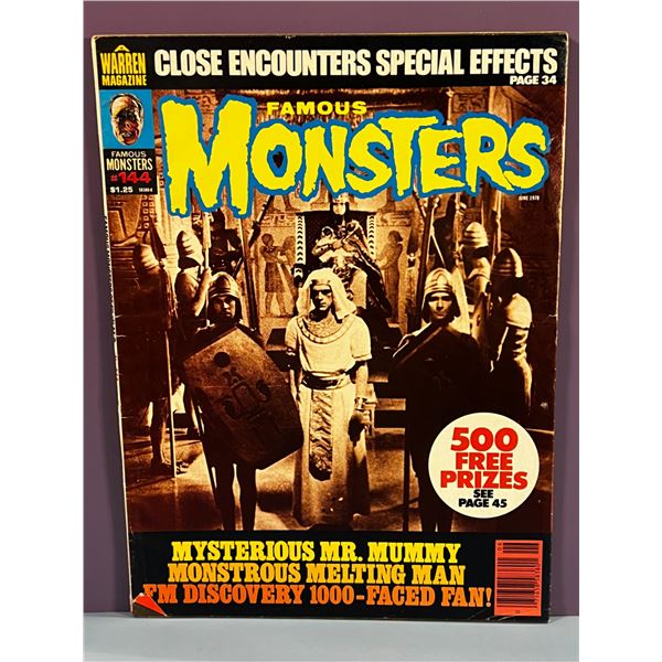 Famous Monsters Magazine #144 June 1978 Mysterious Mr. Mummy Warren Pubs