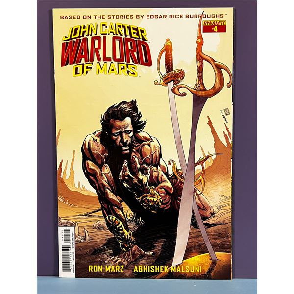 John Carter Warlord of Mars #4 Dynamite Comics Ron Marz Abhishek Malsuni