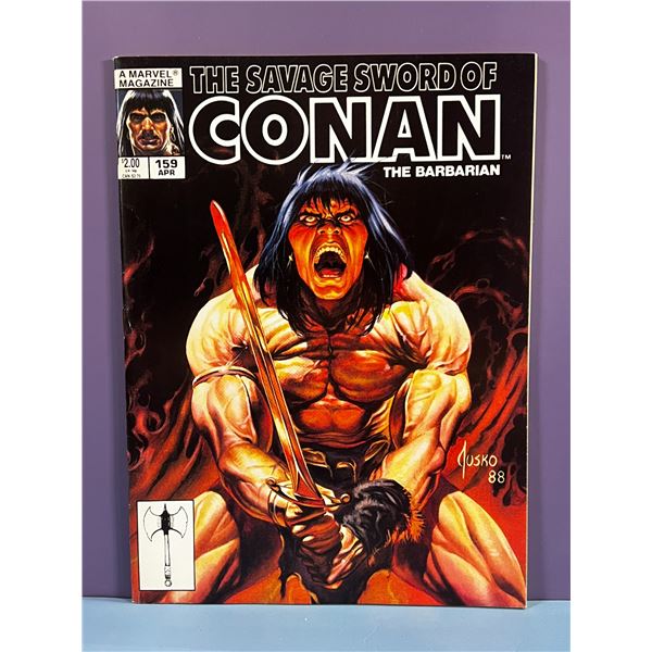 Marvel The Savage Sword of Conan #159 (April 1989) Joe Jusko Cover