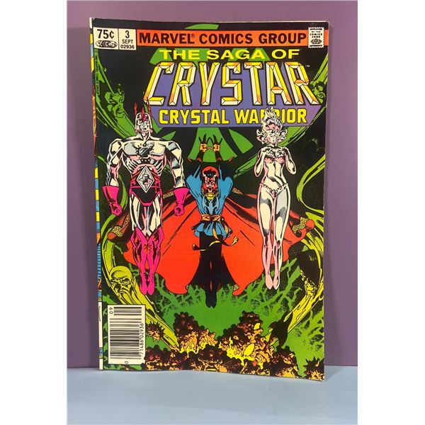 Marvel Comics The Saga of Crystar Crystal Warrior #3 Sept 1983 Tutankham Ad