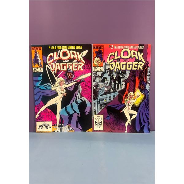 Marvel Comics Cloak and Dagger #1 & #2 Four-Issue Limited Series 1983 Lot