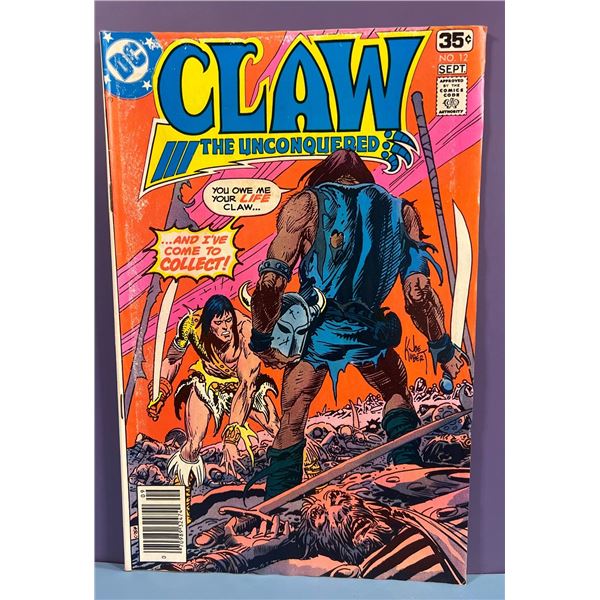 Claw the Unconquered #12 DC Comics, 1978, Joe Kubert Cover