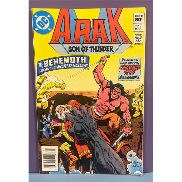 Arak Son of Thunder #7 (DC Comics, 1982) The Behemoth From The World Below