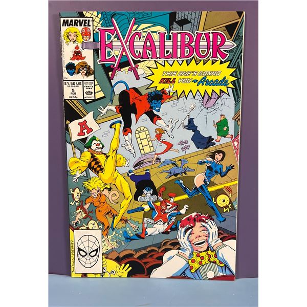 Excalibur Vol. 1 #5 Marvel Comics (Feb 1989) - Send In The Clowns!