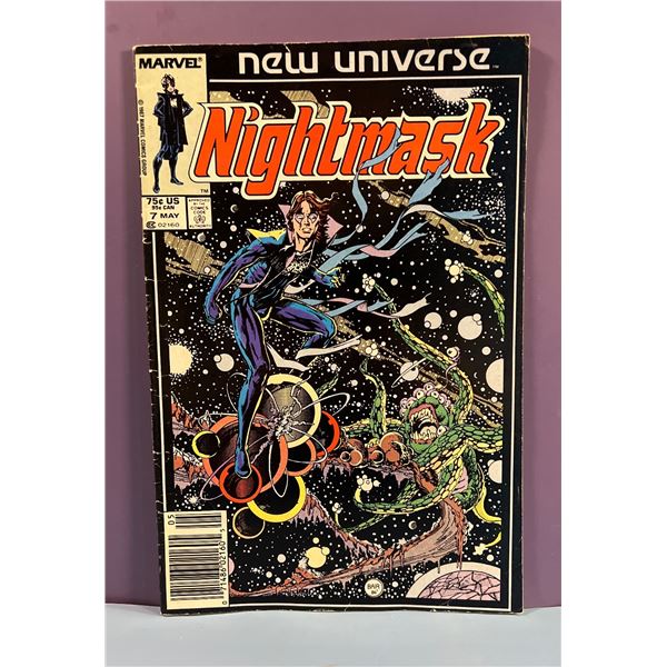 Marvel New Universe Nightmask #7 Comic Book May 1987