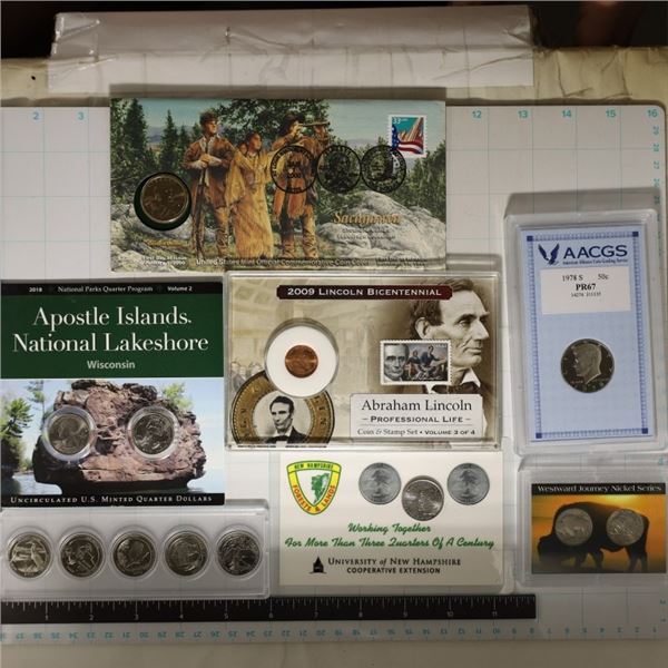 7 US COIN PACKAGED SETS:2009 ABRAHAM LINCOLN