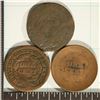 Image 2 : 1822, 1853 & 1848 US LARGE CENTS, DAMAGED.