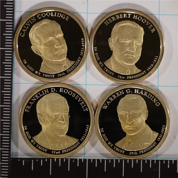 4-2014-S PROOF PREDIDENTIAL DOLLARS: COOLIDGE,