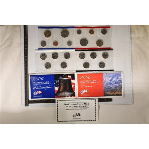 2006 US MINT SET (UNC) P/D (WITH ENVELOPE) AND