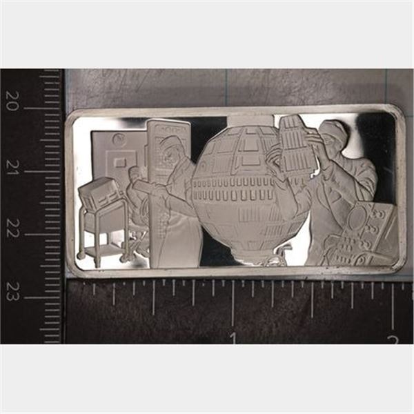 1.02 OZ PROOF STERLING SILVER NASA TELSTAR 1 INGOT