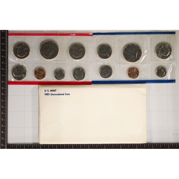 1981 US MINT SET (UNC) P/D/S (WITH ENVELOPE)