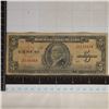 Image 1 : 1949 CUBA 5 PESO BILL "MAXIMO GOMEZ"