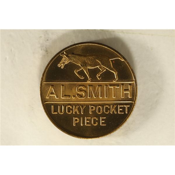 1928 A.D.L. SMITH LUCKY POCKET PEICE UNC TOKEN