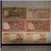 Image 2 : 6-INDONESIA 100 RUPIAH BILLS: 1958, 1968, 2-1977 &