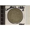 Image 1 : 1880-O MORGAN SILVER DOLLAR GOOD FOR LOW BALL
