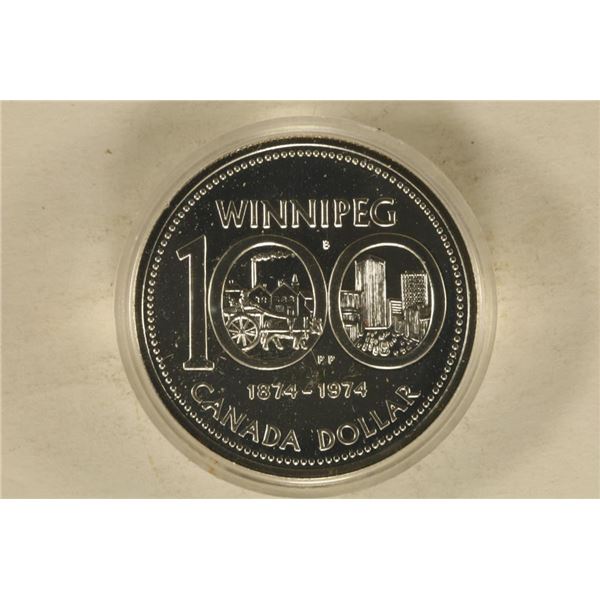 1974 CANADA WINNIPEG SILVER DOLLAR PROOF