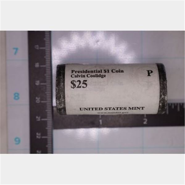 2014-P SOLID DATE $25 ROLL OF "CALVIN COOLDIGE"