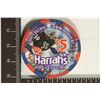 Image 2 : $5 HARRAHS CASINO CHIP 1995 FOOTBALL COMMEMORATIVE