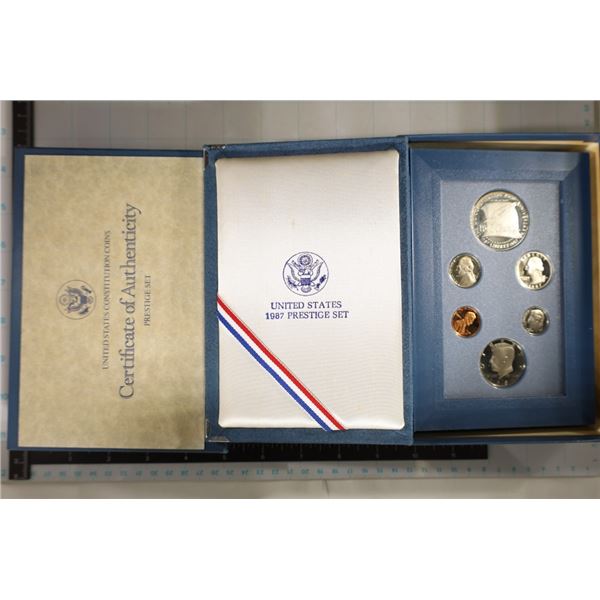 1987 US PROOF SET (WITH BOX) CONSTITUTION SILVER