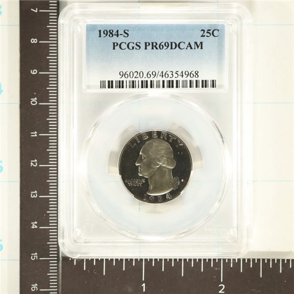 1984-S WASHINGTON QUARTER PCGS PR69 DCAM