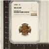 Image 1 : 1958 LINCOLN WHEAT CENT NGC MS65RD