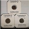 Image 1 : 3 ROMAN ANCIENT COINS: CONSTANTIUS II 337-361 A.D.