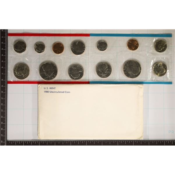 1980 US MINT SET (UNC) P/D/S (WITH ENVELOPE)