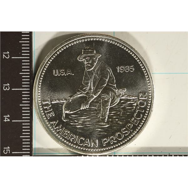 1 TROY OZ .999 FINE SILVER  AMERICAN PROSPECTOR