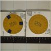 Image 2 : 2 CLAY CASINO CHIPS WITH HORSE HEAD BORDER: